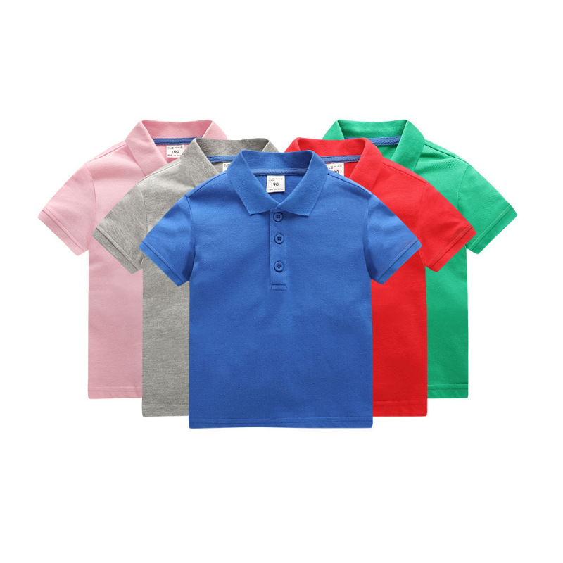 Polone per bambini logo personalizzati camicie 100% cotone
