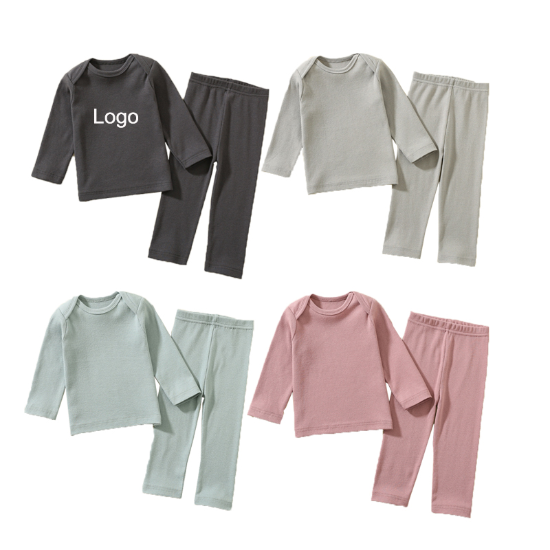 Cotton O-Neck Solid Cotton Children Girl Girl Abbigliamento
